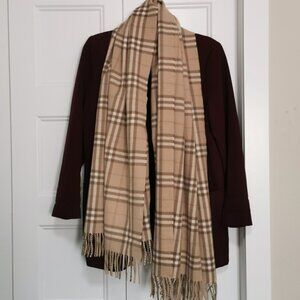 Authentic Burberry London Long Plaid Scarf